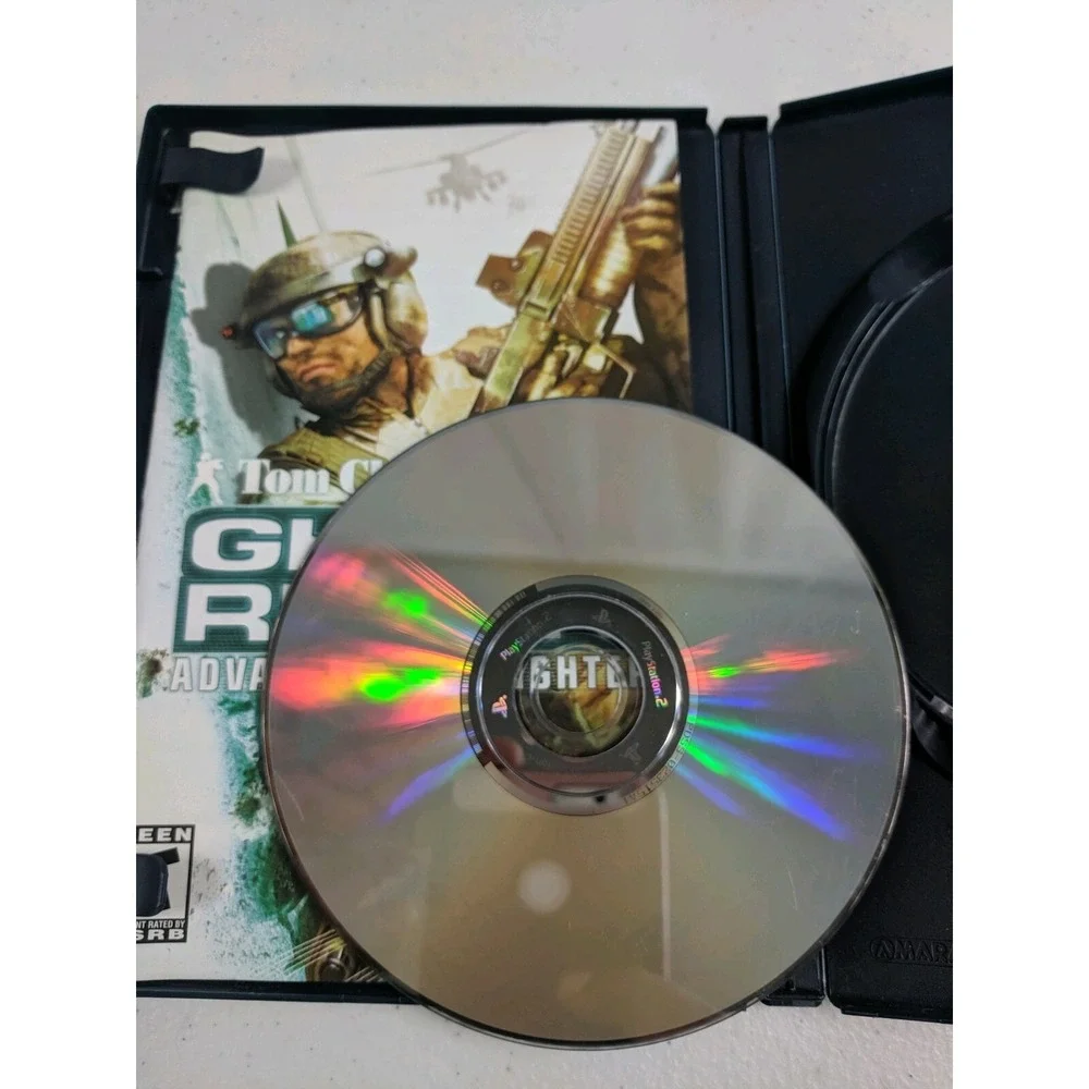 TOM CLANCY'S GHOST RECON ADVANCED WARFIGHTER - PS2 - W/MANUAL - FREE S/H (V)